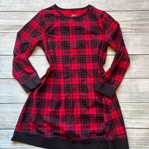 Girl’s Red & Black Plaid Dress